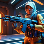 The New Player's Empowerment**
A young Malay gamer, initially looking slightly overwhelmed and holding a basic, somewhat worn assault rifle, is bathed in a bright, transformative glow. Surrounding them is an array of advanced, sleek weapon skins (like an ornate AK-47, a futuristic MP5), tactical gear, and a unique character overlay, symbolizing a powerful welcome package. The background is a vibrant, modern FPS game lobby. The player's expression changes from uncertainty to confidence and excitement, representing a strong, fair start. High detail, vibrant colors, dynamic lighting, realistic game graphics style.

**